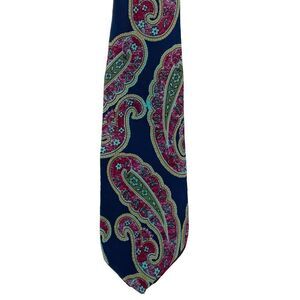 Boston Trader's 100% Silk Paisley Print Tie - made‎ in USA